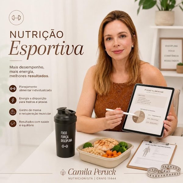 Nutrição esportiva com Camila Peruck